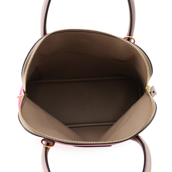 エルメス ハンドバッグ ボリード31 エトゥープ/ローズパープル/ゴールド金具 エプソン D刻印 HERMES 2way SPO
