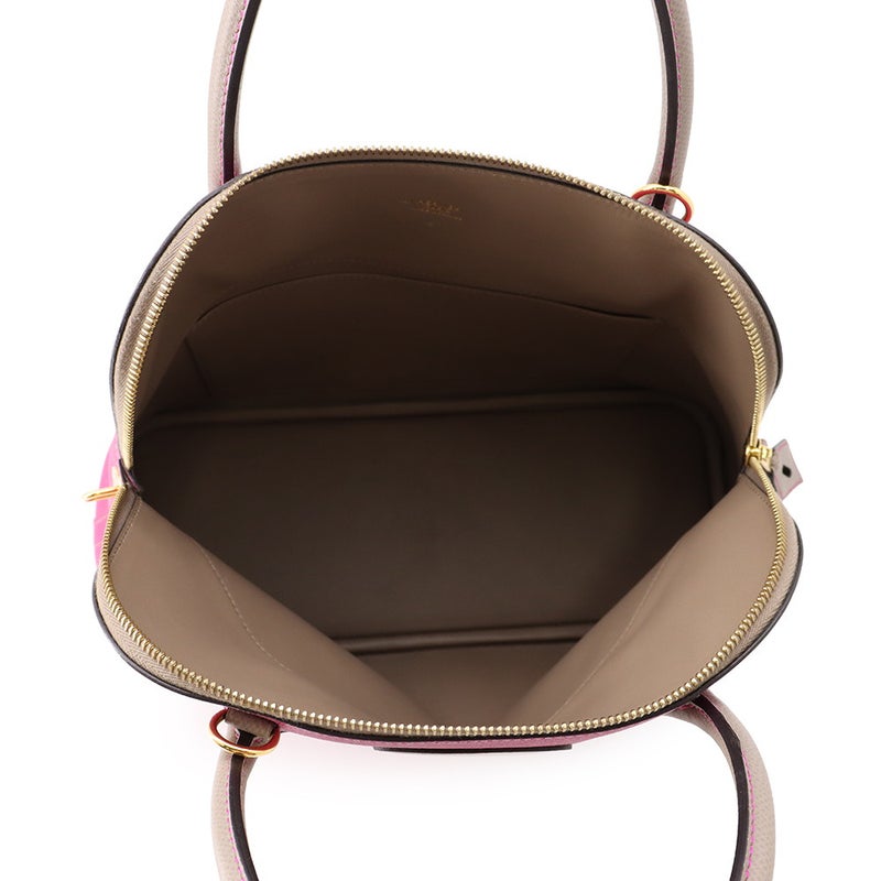 エルメス ハンドバッグ ボリード31 エトゥープ/ローズパープル/ゴールド金具 エプソン D刻印 HERMES 2way SPO