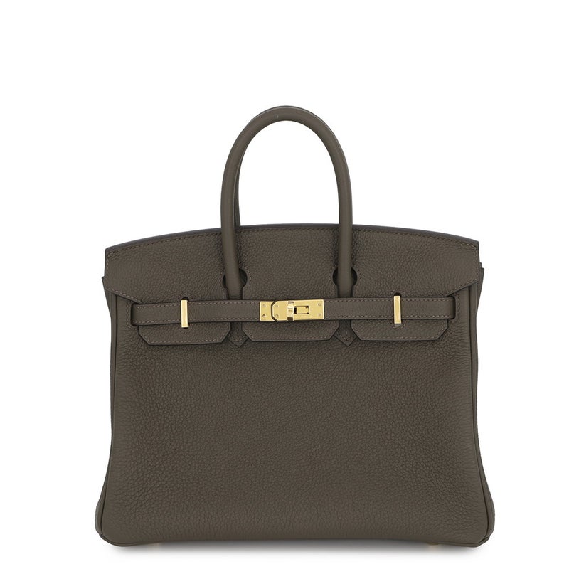 エルメス バーキン25 ヴェールマキ/ゴールド金具 トゴ W刻印 HERMES Birkin ハンドバッグ
