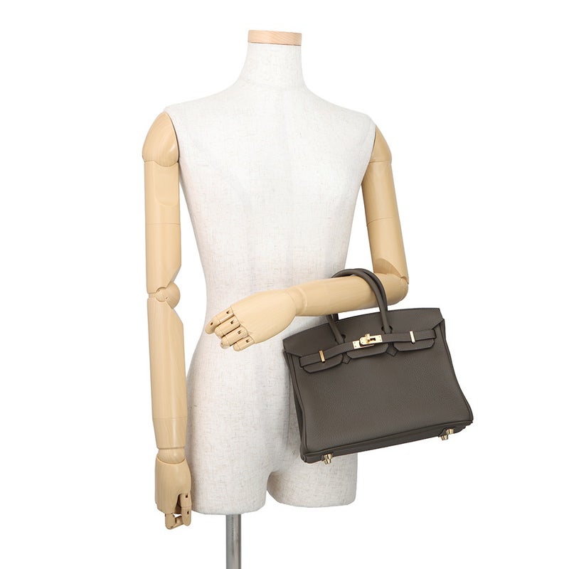 エルメス バーキン25 ヴェールマキ/ゴールド金具 トゴ W刻印 HERMES Birkin ハンドバッグ