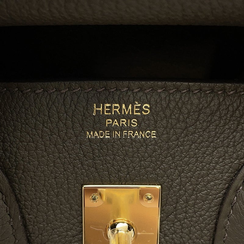 エルメス バーキン25 ヴェールマキ/ゴールド金具 トゴ W刻印 HERMES Birkin ハンドバッグ