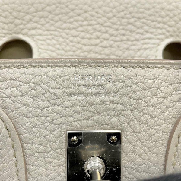 エルメス バーキン25 ベトン/シルバー金具 トゴ U刻印 HERMES Birkin ハンドバッグ