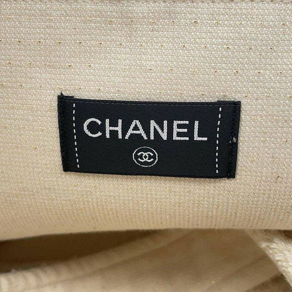 シャネル トートバッグ ビーチバッグセット ココマーク フリンジ パイル CHANEL ポーチ タオル付き