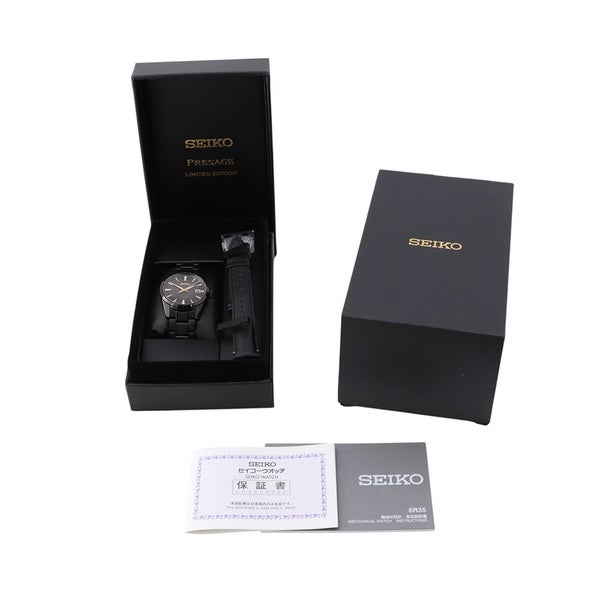 セイコー プレサージュ 創業140周記念4000本限定モデル SARX085 SEIKO 腕時計 ブラウン文字盤