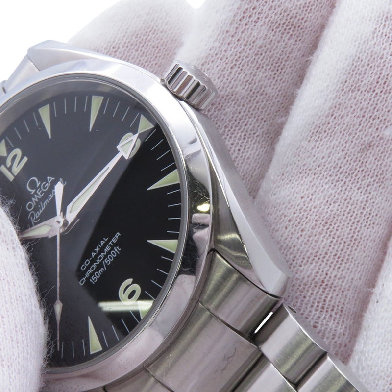 オメガ シーマスター アクアテラ レイルマスター 2503.52 OMEGA 腕時計 黒文字盤