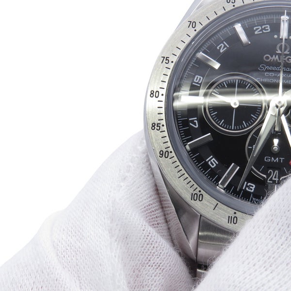 オメガ スピードマスター ブロードアロー クロノグラフ GMT 3581.50 OMEGA 腕時計 黒文字盤