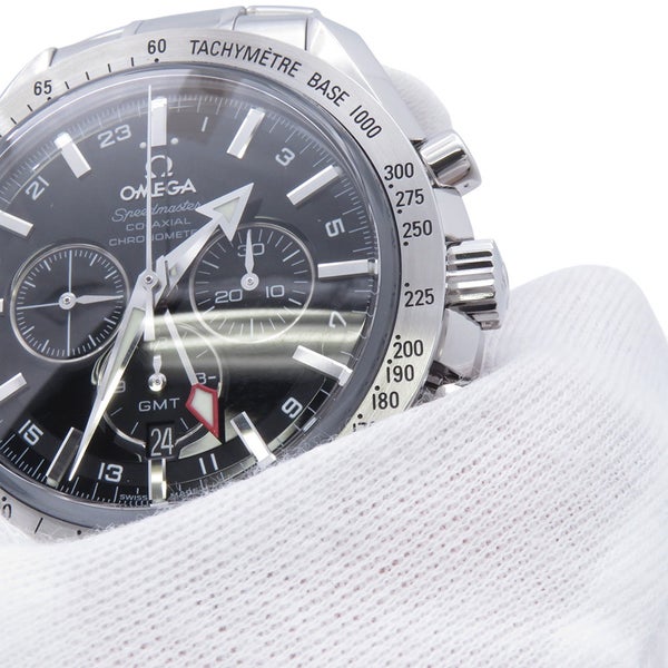 オメガ スピードマスター ブロードアロー クロノグラフ GMT 3581.50 OMEGA 腕時計 黒文字盤
