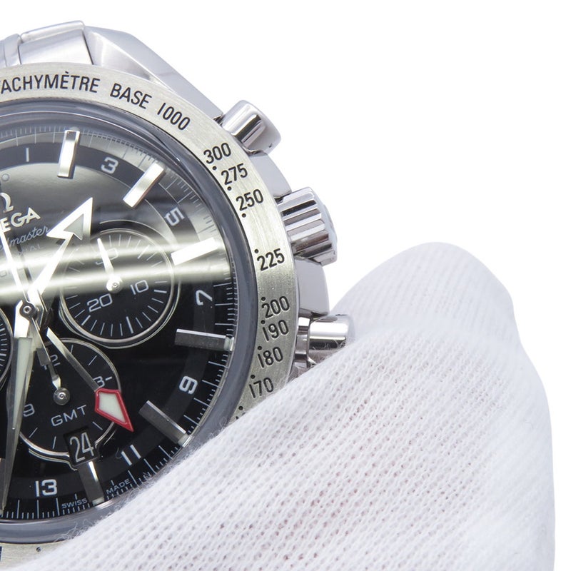 オメガ スピードマスター ブロードアロー クロノグラフ GMT 3581.50 OMEGA 腕時計 黒文字盤