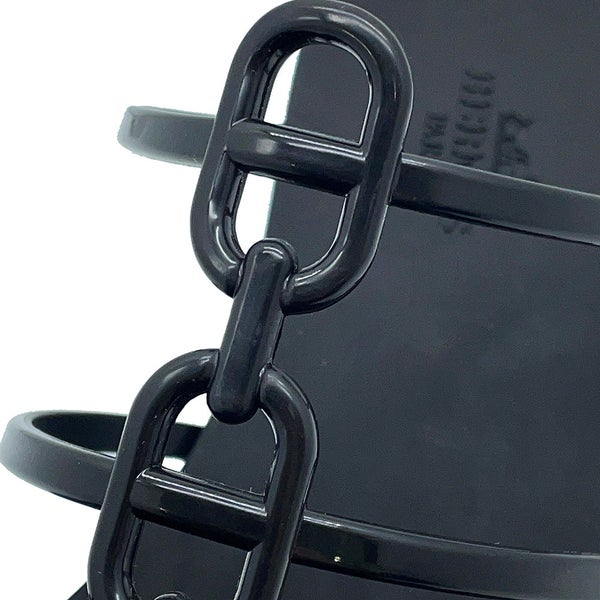 エルメス サンダル ミコノス ラバー レディースサイズ36 HERMES 靴 黒