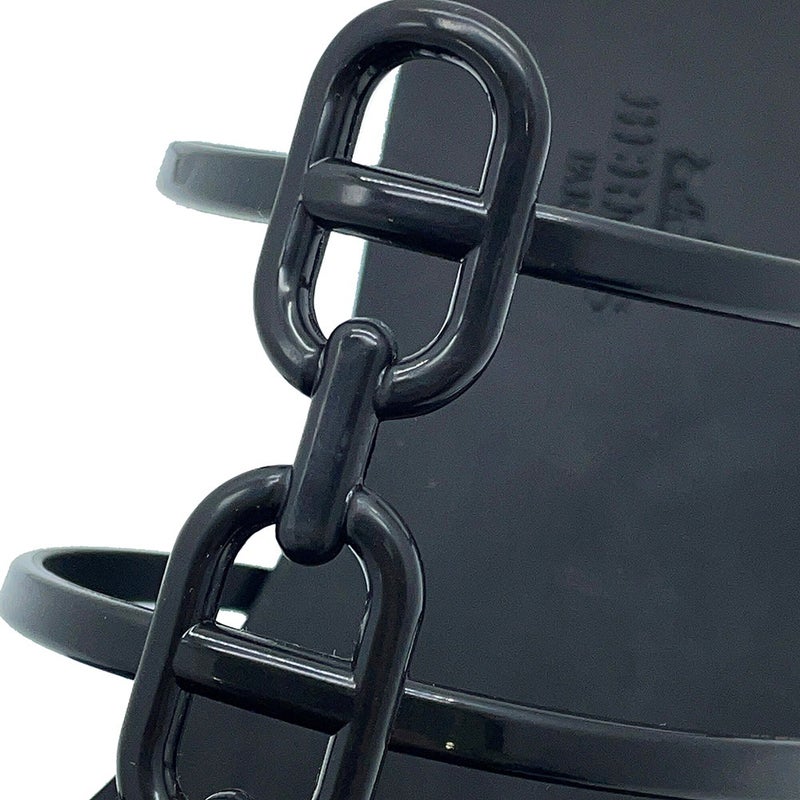 エルメス サンダル ミコノス ラバー レディースサイズ36 HERMES 靴 黒