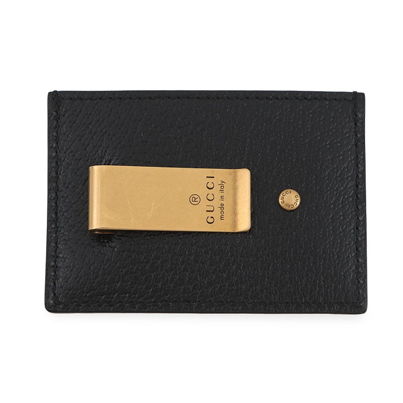 グッチ カードケース GGマーモント マネークリップ レザー 436022 GUCCI 財布 黒