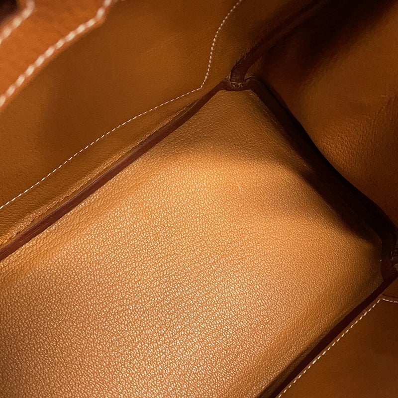 エルメス バーキン25 ゴールド/シルバー金具 トゴ G刻印 HERMES ハンドバッグ