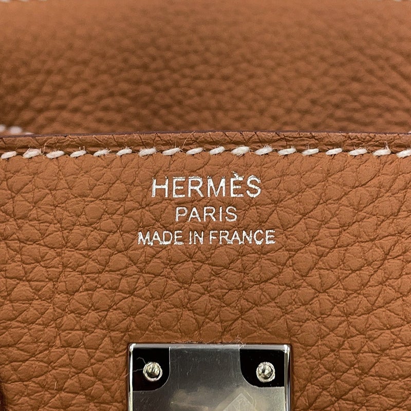 エルメス バーキン25 ゴールド/シルバー金具 トゴ G刻印 HERMES ハンドバッグ