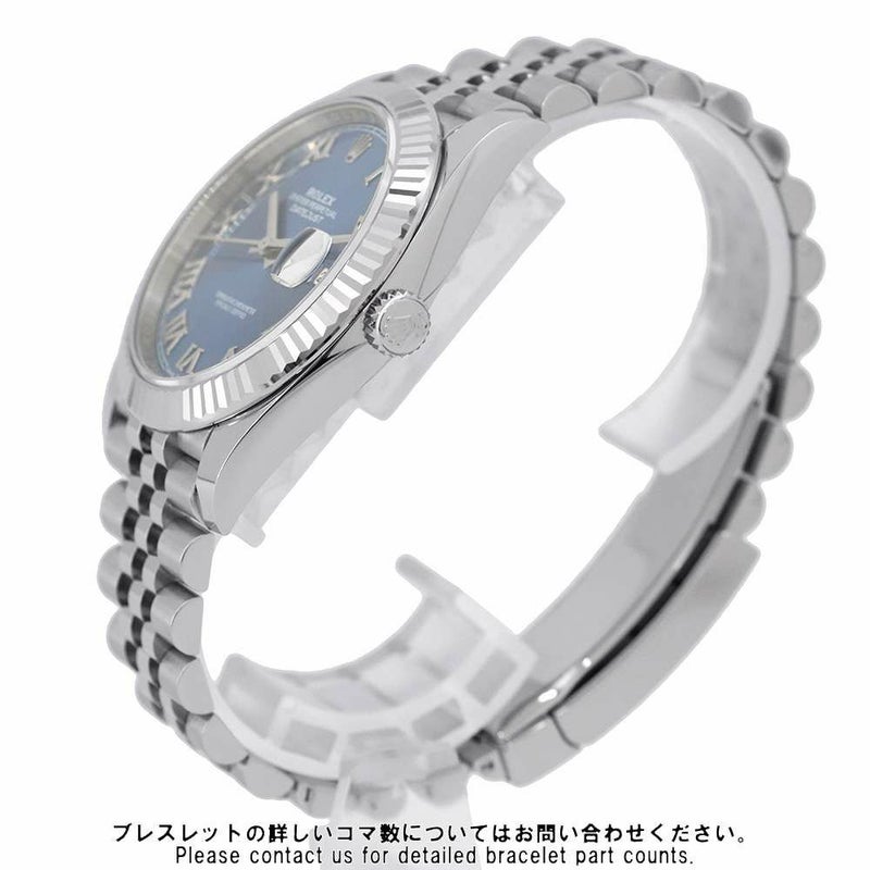 ロレックス デイトジャスト41 SS/K18WG 126334 ROLEX 腕時計 アズーロブルー文字盤 ローマン
