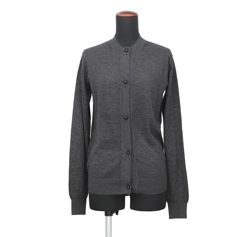 エルメス カーディガン メドール ウッドボタン カシミヤ シルク レディースサイズ34 5H2736DP HERMES トップス