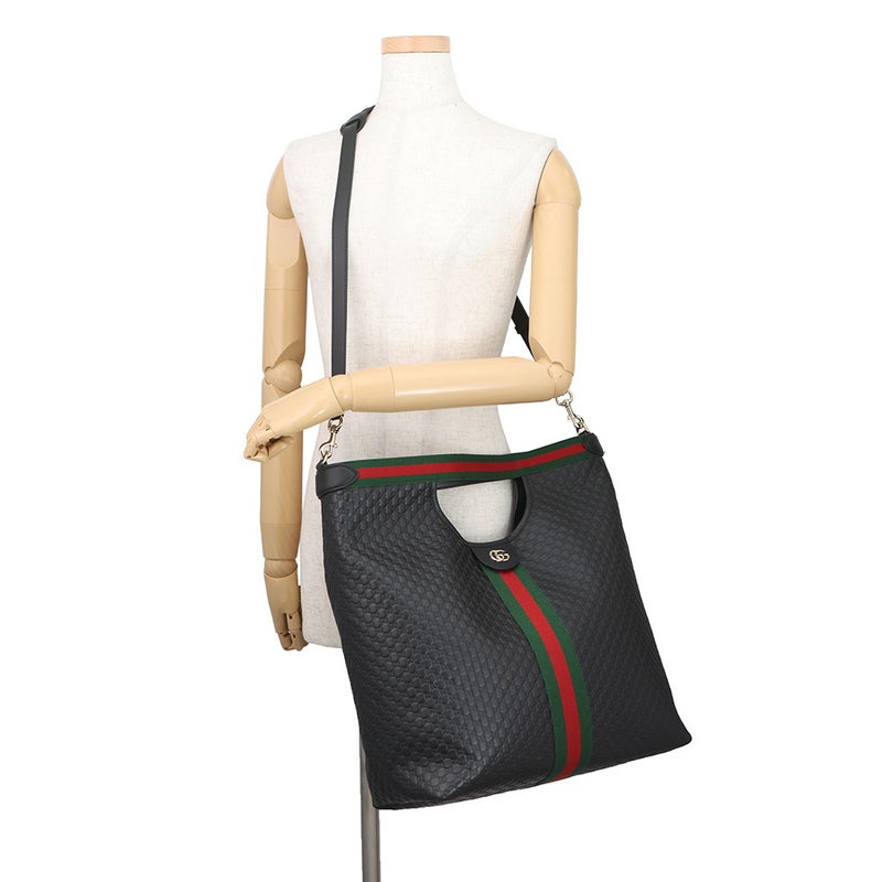 グッチ トートバッグ オフィディア GGスプリーム ジリオ ラージトート 日本限定 865452 GUCCI ウェブ ２wayショルダー 黒