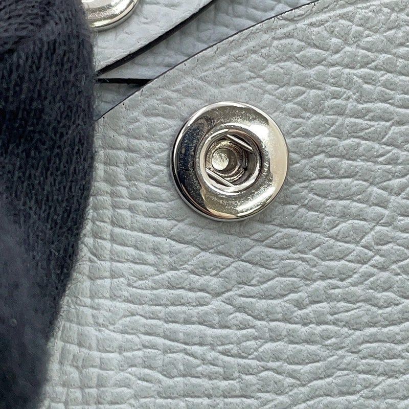 エルメス カードケース カルヴィ ブルーグラシエ/シルバー金具 エプソン K刻印 HERMES 名刺入れ 財布