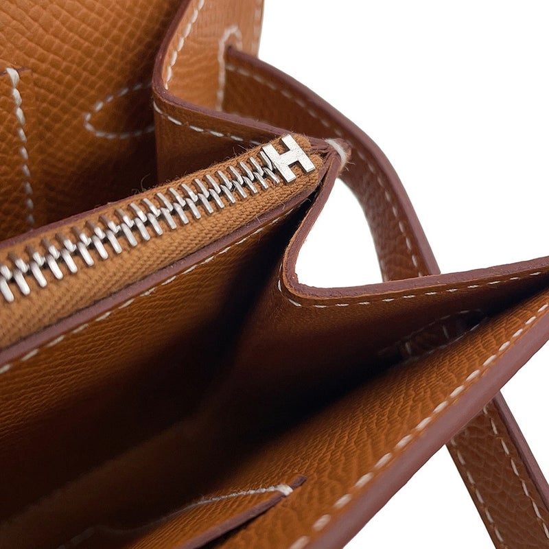 エルメス 長財布 ケリーウォレット ロング トゥーゴー ゴールド/シルバー金具 エプソン K刻印 HERMES