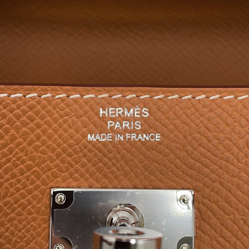エルメス 長財布 ケリーウォレット ロング トゥーゴー ゴールド/シルバー金具 エプソン K刻印 HERMES