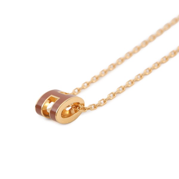 エルメス ネックレス ミニ・ポップアッシュ ニューゴールド/ゴールド金具 HERMES アクセサリー ポップH