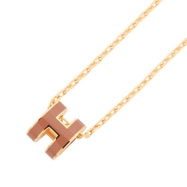 エルメス ネックレス ミニ・ポップアッシュ ニューゴールド/ゴールド金具 HERMES アクセサリー ポップH