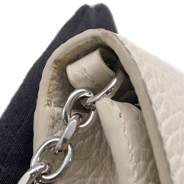 メゾンマルジェラ チェーンウォレット ４ステッチ レザー SA3UI0008 Maison Margiela 財布 白