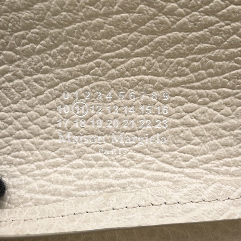 メゾンマルジェラ チェーンウォレット ４ステッチ レザー SA3UI0008 Maison Margiela 財布 白