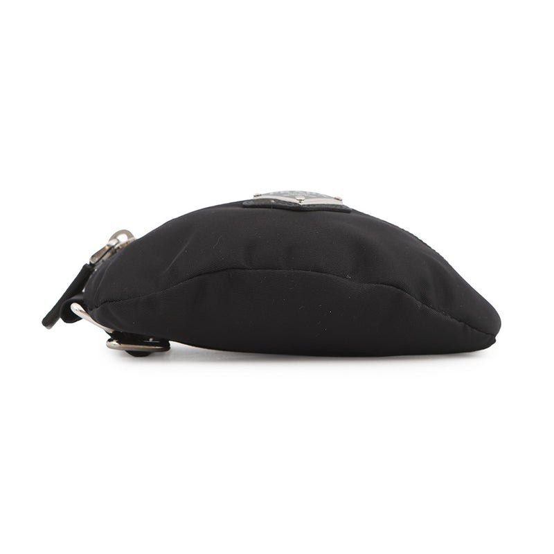プラダ ポーチ Re-Nylon トライアングルロゴ リストバンドポーチ ナイロン 2TT095 PRADA ミニ ポーチ 黒