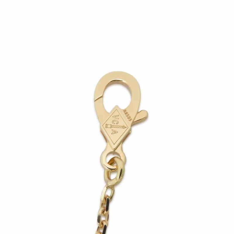 ヴァンクリーフ&アーペル ネックレス ヴィンテージ アルハンブラ ペンダント ギヨシェ K18YGイエローゴールド VCARP4KL00