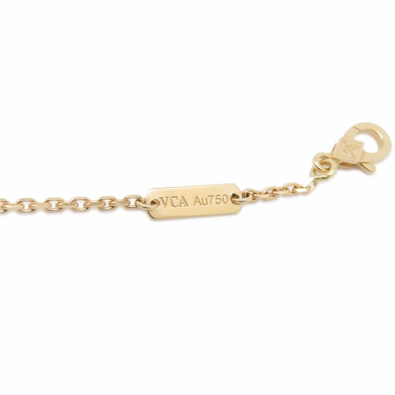 ヴァンクリーフ&アーペル ネックレス ヴィンテージ アルハンブラ ペンダント ギヨシェ K18YGイエローゴールド VCARP4KL00