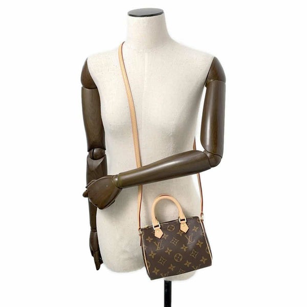 ルイヴィトン ハンドバッグ モノグラム ナノ・スピーディ M61252 LOUIS VUITTON 2WAYバッグ