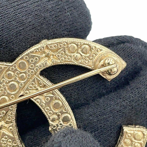 シャネル ブローチ ココマーク メタル フェイクパール ラインストーン A18A CHANEL アクセサリー