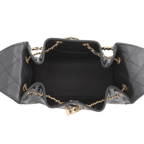 シャネル チェーンショルダーバッグ ココマーク CHANEL 25 スモール キャビアスキン AS5293 CHANEL 黒