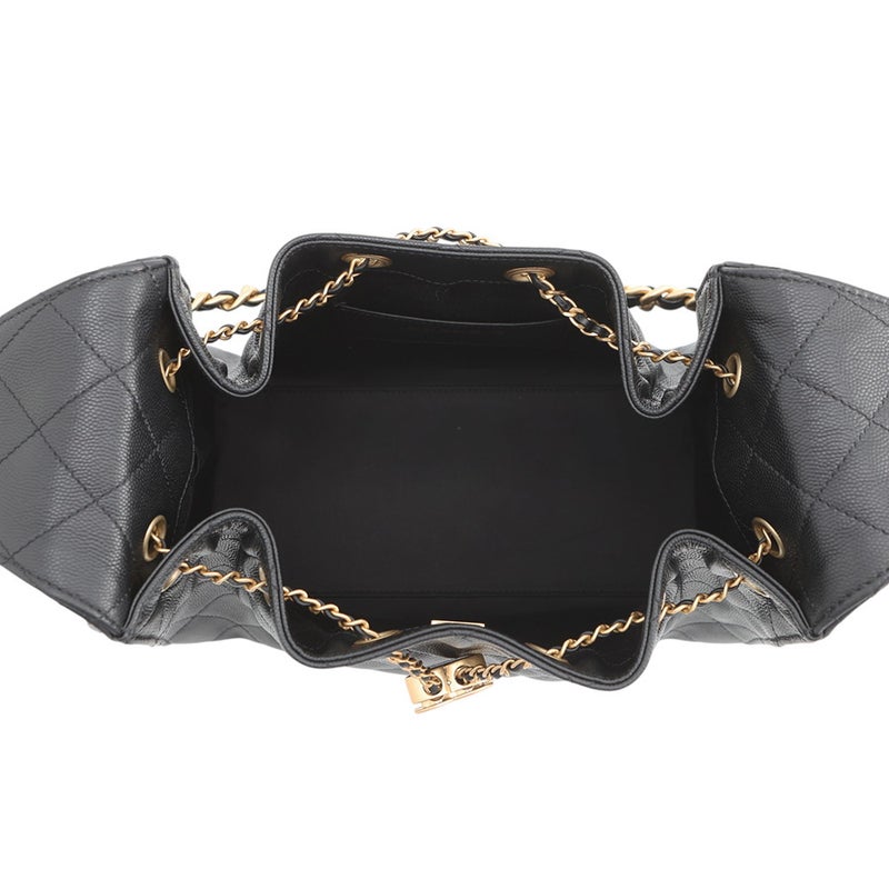 シャネル チェーンショルダーバッグ ココマーク CHANEL 25 スモール キャビアスキン AS5293 CHANEL 黒