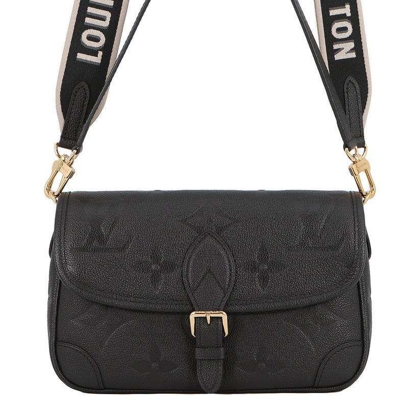 ルイヴィトン ショルダーバッグ モノグラム・アンプラント ディアヌ M46386 LOUIS VUITTON 2way 黒 ブラック
