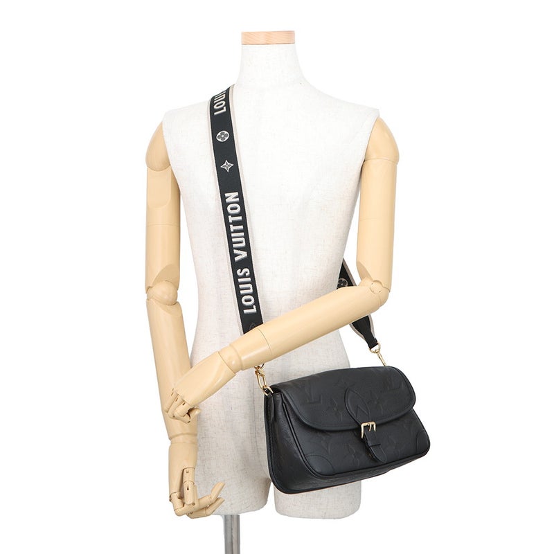 ルイヴィトン ショルダーバッグ モノグラム・アンプラント ディアヌ M46386 LOUIS VUITTON 2way 黒 ブラック