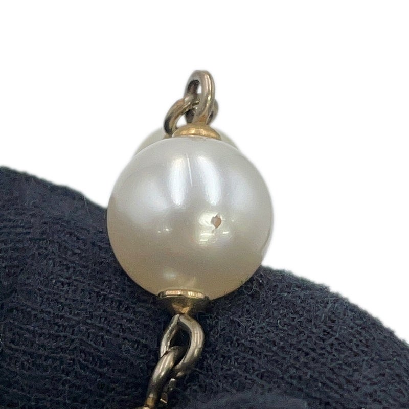 シャネル ロングネックレス ココマーク フェイクパール ビーズ 08C CHANEL アクセサリー