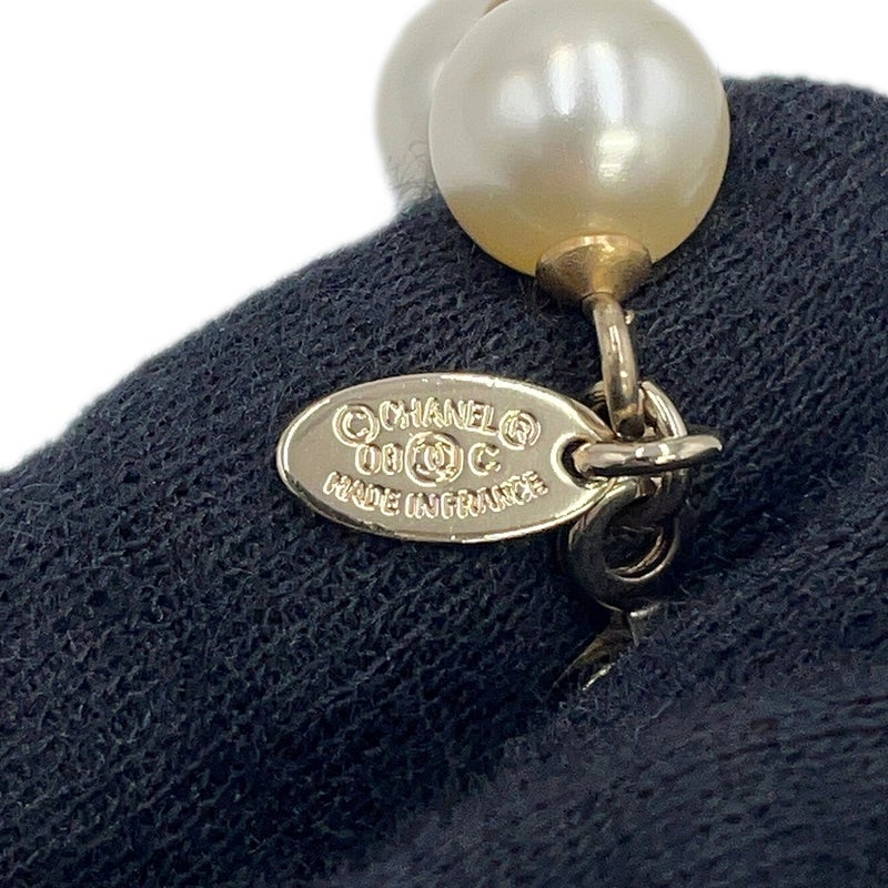 シャネル ロングネックレス ココマーク フェイクパール ビーズ 08C CHANEL アクセサリー
