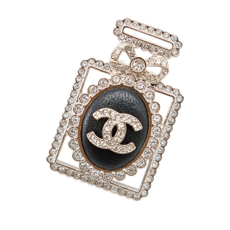 シャネル ブローチ ココマーク 香水モチーフ ピンブローチ ラインストーン A22B CHANEL アクセサリー