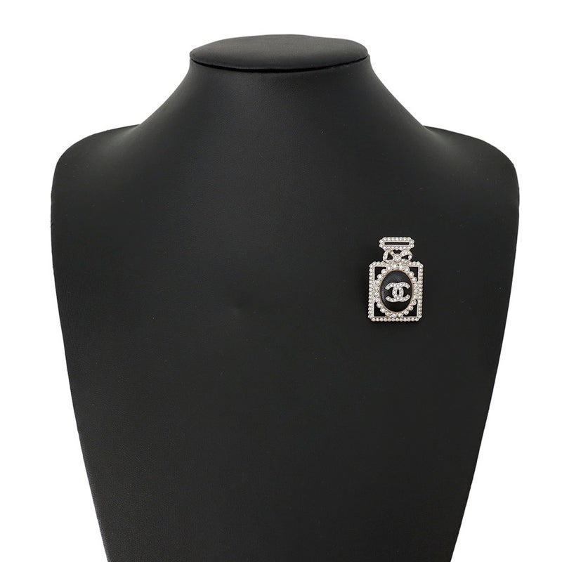 シャネル ブローチ ココマーク 香水モチーフ ピンブローチ ラインストーン A22B CHANEL アクセサリー