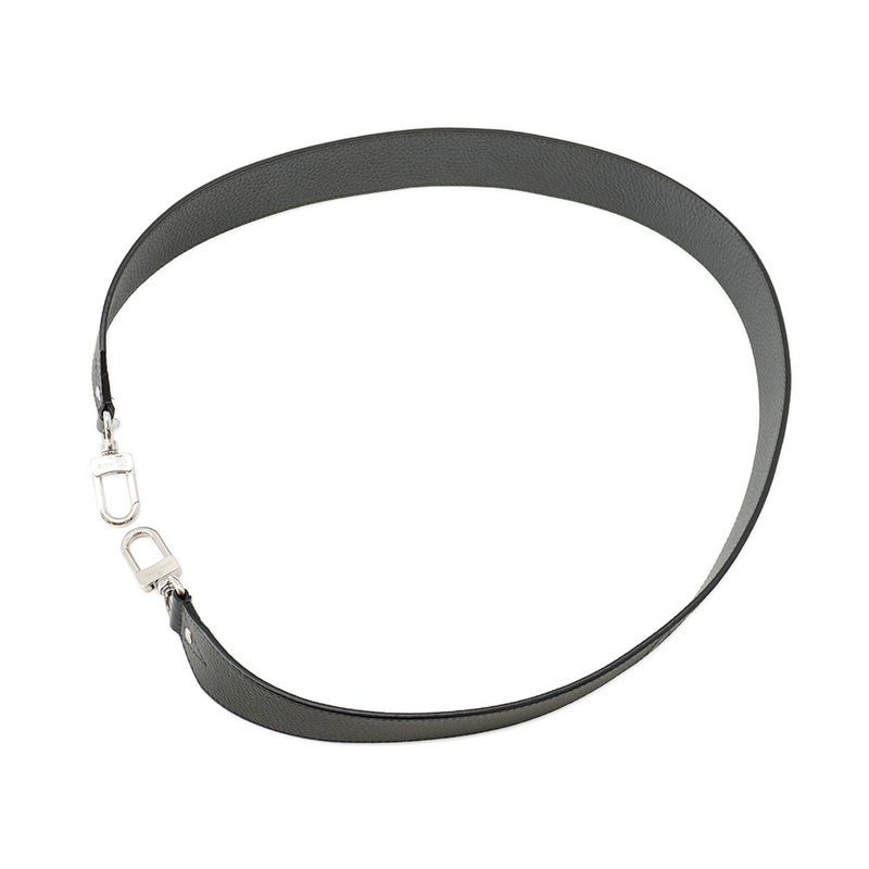 ルイヴィトン ショルダーストラップ ロゴ レザー J02392 LOUIS VUITTON 黒 ブラック