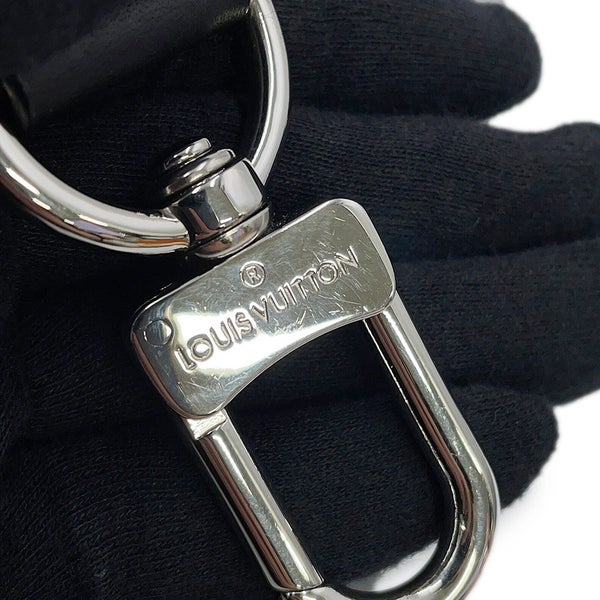 ルイヴィトン ショルダーストラップ ロゴ レザー J02392 LOUIS VUITTON 黒 ブラック