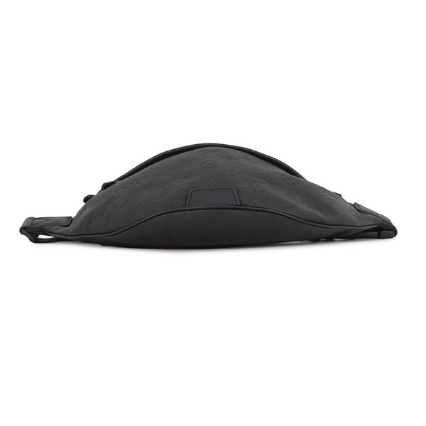 ルイヴィトン ボディバッグ モノグラム・シャドウ ディスカバリー・バムバッグPM M46036 ウエストバッグ 黒 ブラック