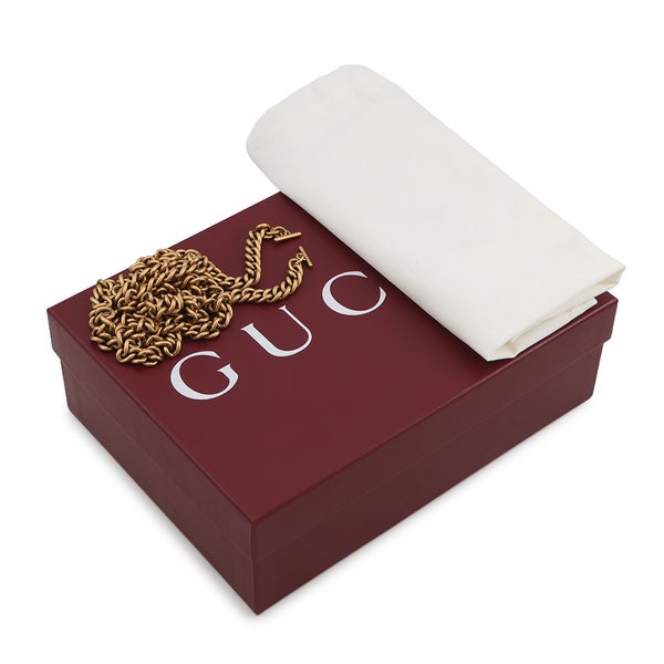 グッチ チェーンウォレット GGマーモント シェブロン キルティング 474575 GUCCI 財布 ダブルG ショルダーバッグ 黒