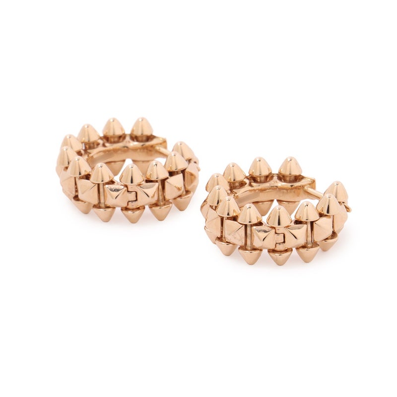 カルティエ ピアス クラッシュ ドゥ カルティエ フープ ミニモデル K18PGピンクゴールド B8301520 Cartier イヤリング