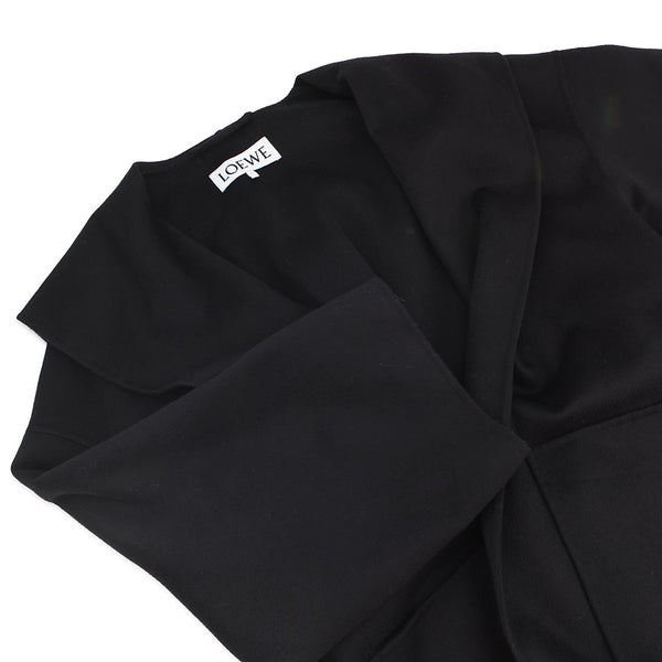 ロエベ コート アナグラムパッチ  カシミヤ  ウール レディースサイズM S2291340PA LOEWE アウター 黒