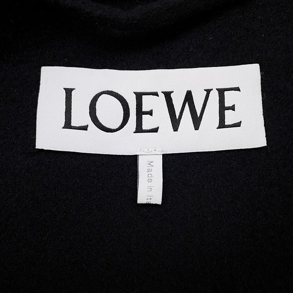 ロエベ コート アナグラムパッチ  カシミヤ  ウール レディースサイズM S2291340PA LOEWE アウター 黒