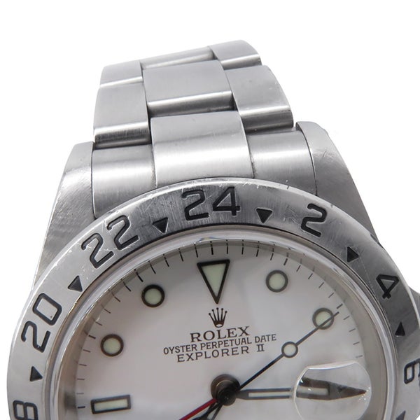 ロレックス エクスプローラー2 P番 16570 ROLEX 腕時計 白文字盤