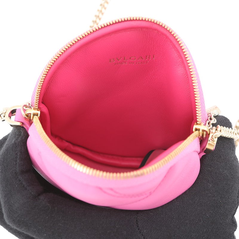 ブルガリ ショルダーポシェット カボション ミニ レザー BVLGARI バッグ