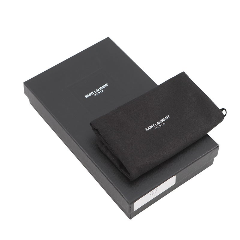サンローランパリ 長財布 ラウンドファスナー クロコ型押しレザー 326599 SAINT LAURENT PARIS 財布 黒